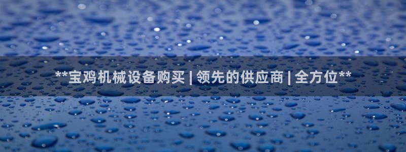 金年会官方在线入口网址：**宝鸡机械设备购买 | 领先的供应商 | 全方位**