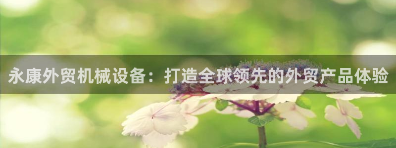 金年会官方登录入口网址：永康外贸机械设备：打造全球领先的外贸产品体验