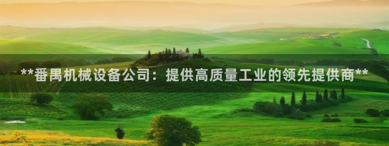 金年会官网登入：**番禺机械设备公司：提供高质量工业的领先提供商**