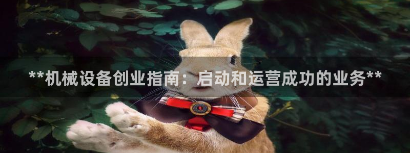 金年会是什么平台：**机械设备创业指南：启动和运营成功的业务**