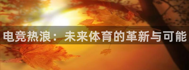 k1体育 十年品牌：电竞热浪：未来体育的革新与可能